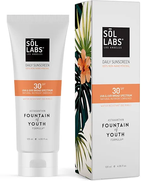 Natural Mineral Sun Screen SPF 30 for Face & Body – Lightweight, Hydrating & Moisturizing Sunscreen – Daily Sunscreen Moisturizer, No White Cast Zinc Oxide, Reef-Safe Korean Skin Care