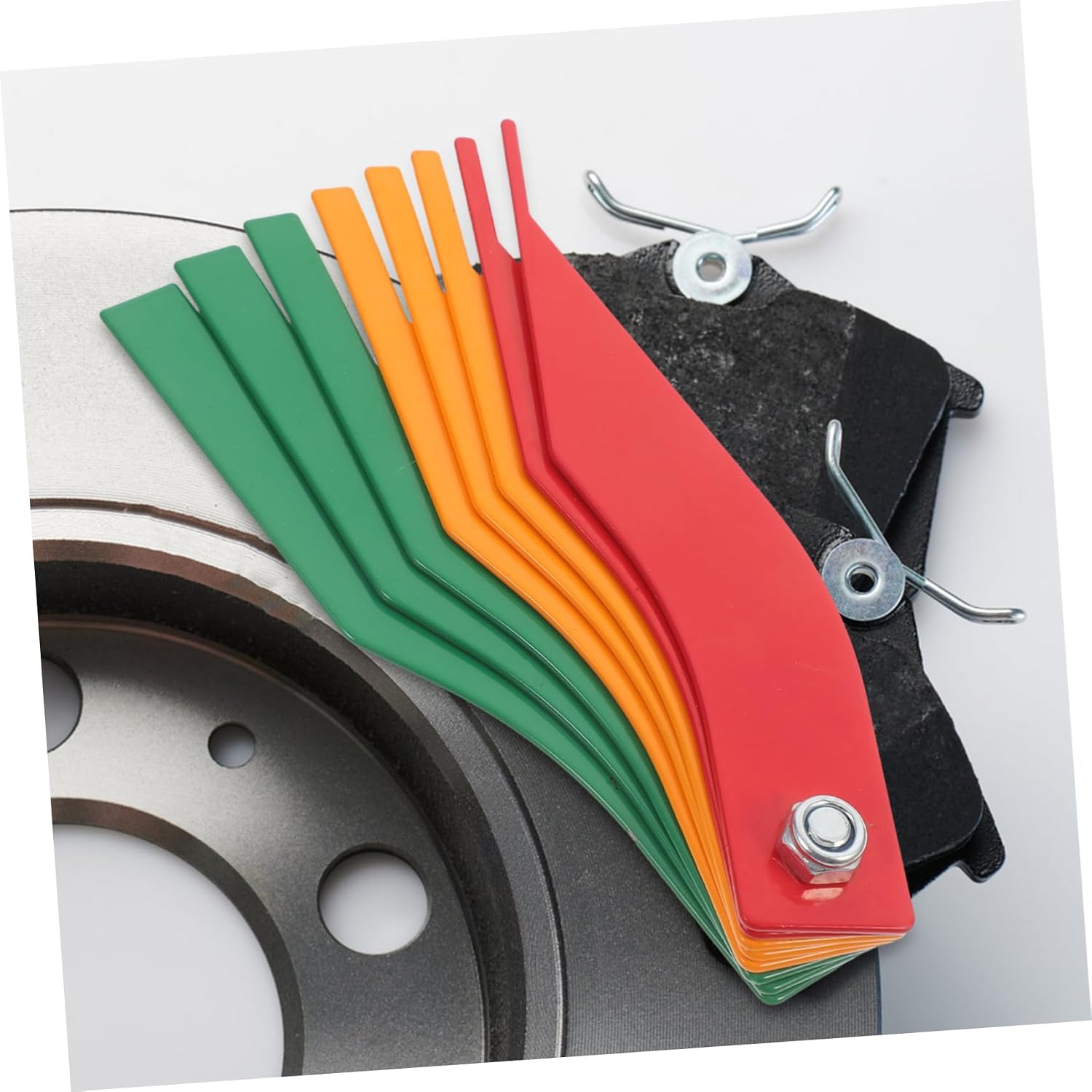 Brake Pad Measuring Gauge Tool for Car Thickness Gauge for Disc and Drum Brake Pads Automotive Scale for Accurate Measurement