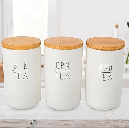 Ilk + Roam Tea Storage Set. Tea Bag organizer
