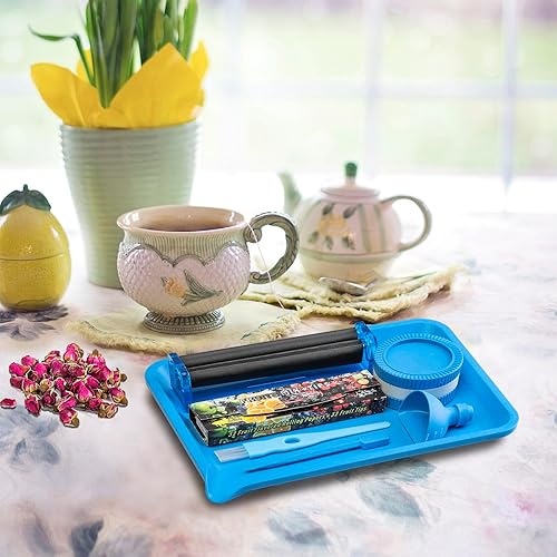 Miniatura 3 de Juego de 6 bandejas y accesorios para rodar azul