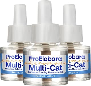 Cat Calming Pheromone Diffuser Refills: Cat Calming Pheromones Diffuser Refills - Reduces Stress & Anxiety Calming Pheromone Diffuser Refill for Cat - 3 Refills / 90 Day Supply