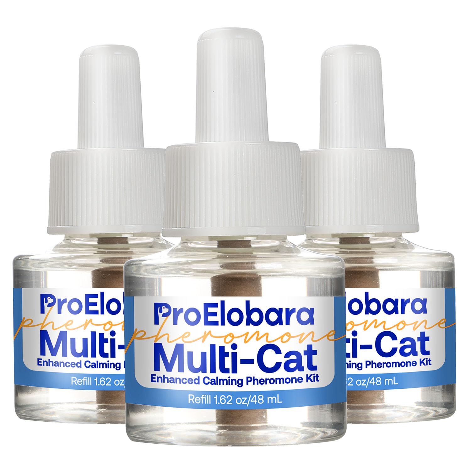 Cat Calming Pheromone Diffuser Refills: Cat Calming Pheromones Diffuser Refills - Reduces Stress & Anxiety Calming Pheromone Diffuser Refill for Cat - 3 Refills / 90 Day Supply