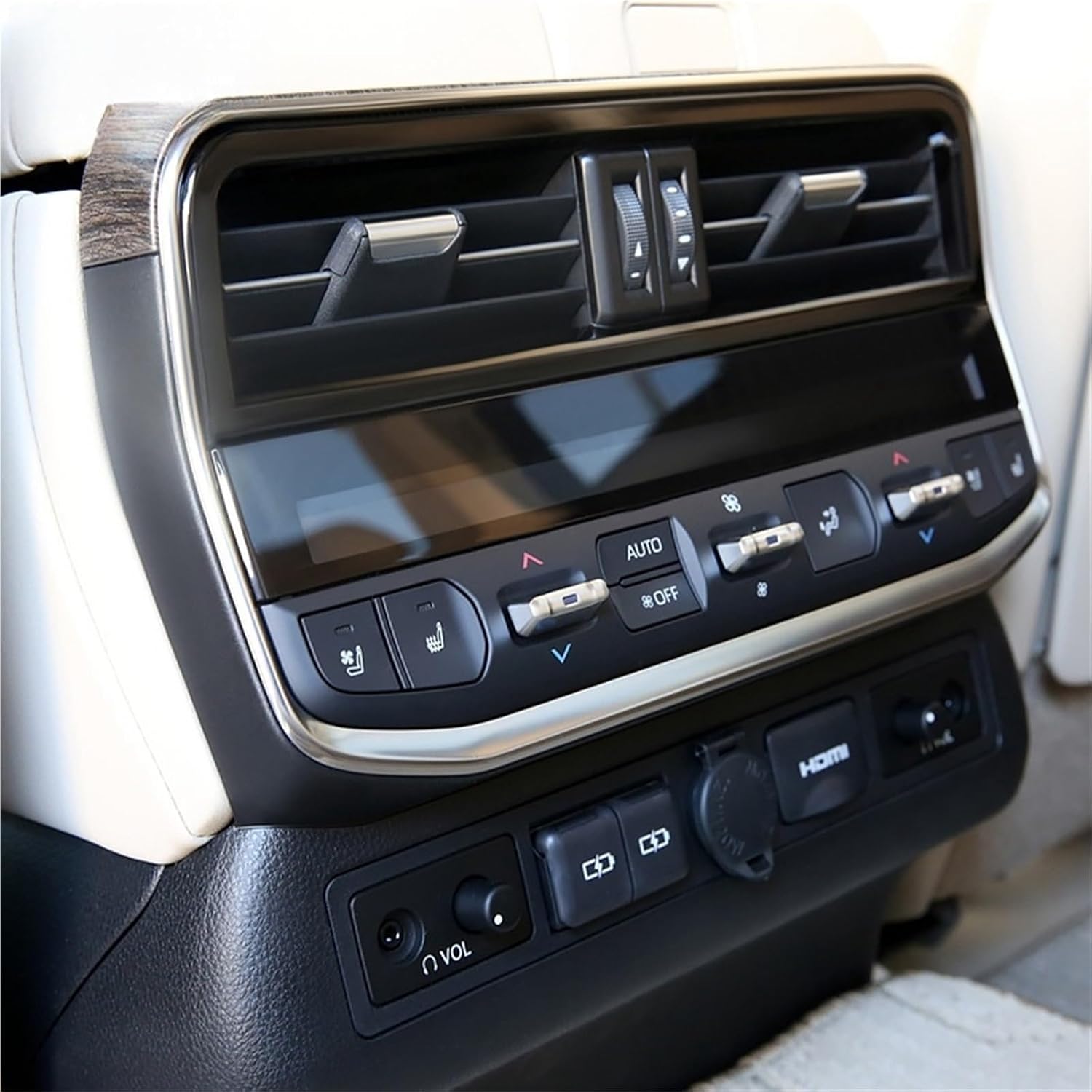 Fit For Land Cruiser LC300 2022 2023 Rear Air Outlet Conditioner Control Screen Button Modification Accessories