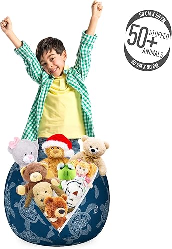 Miniatura 210 de Lunarable Silla de almacenamiento para adolescentes, coloridos patines de estilo retro, para actividades juveniles, para niñas y niños, divertido