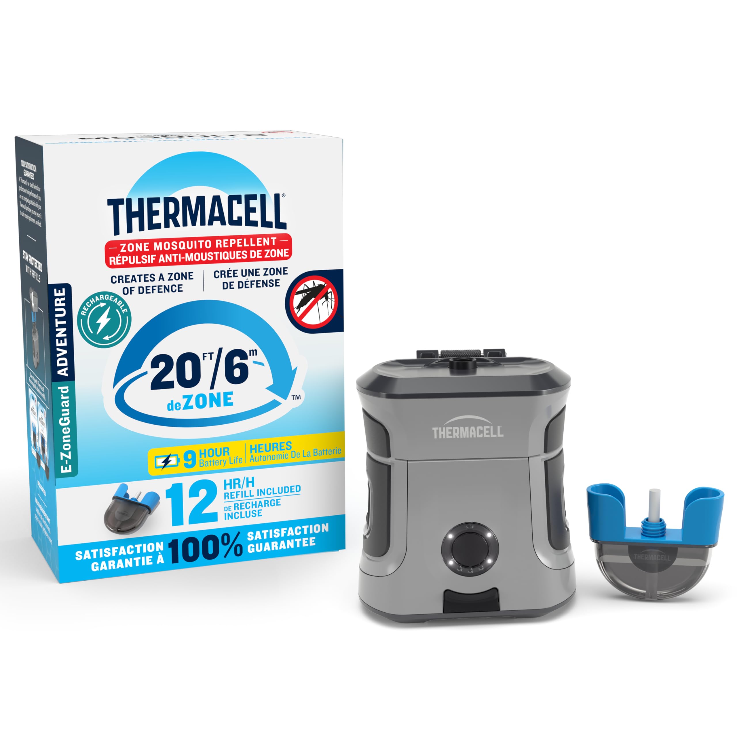 Thermacell E-ZoneGuard Adventure Mosquito Repeller  IP54 Weather Resistant