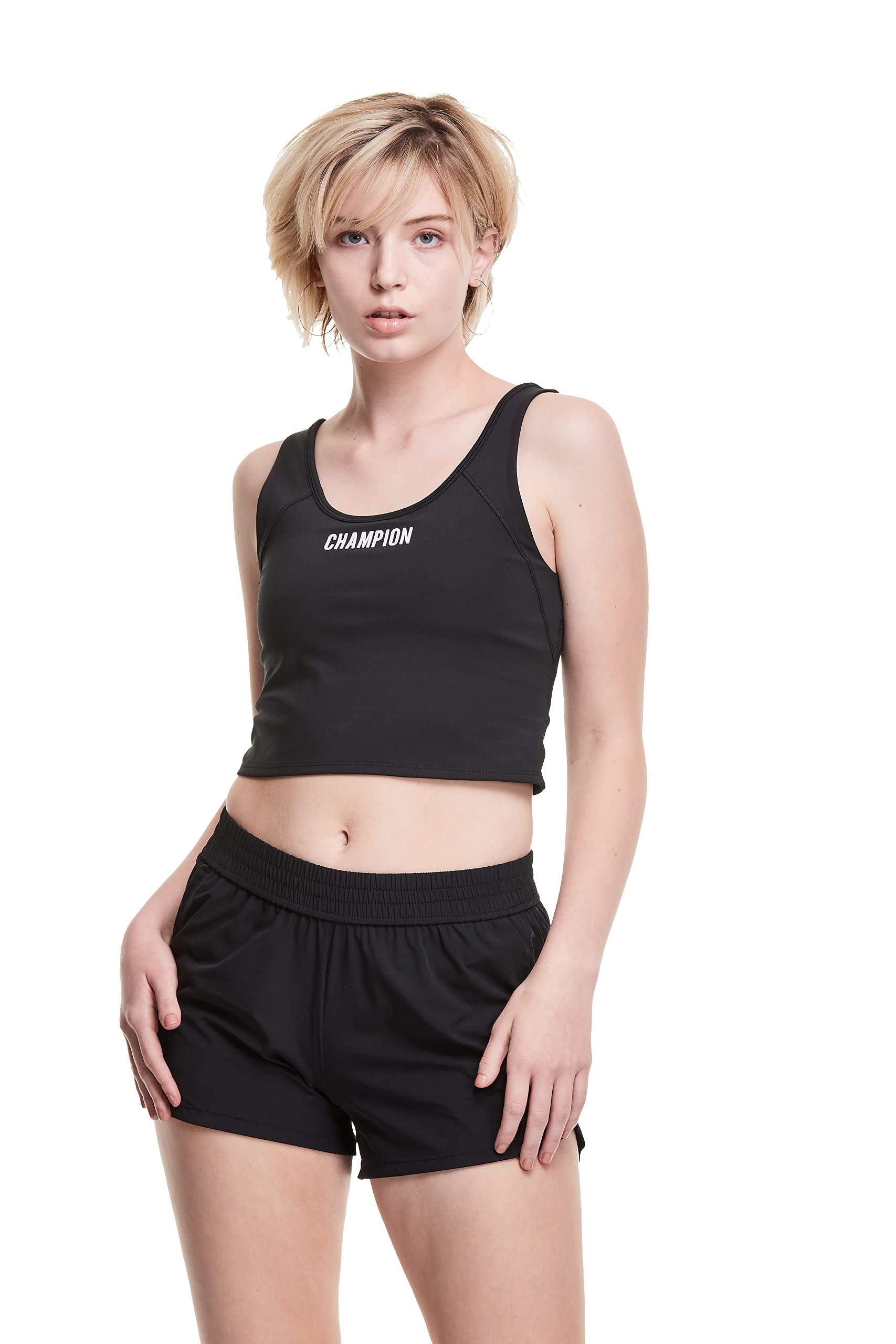 Champion Sport Absolute Eco Crop Top-Graphic T-Shirt, Opaque Femme