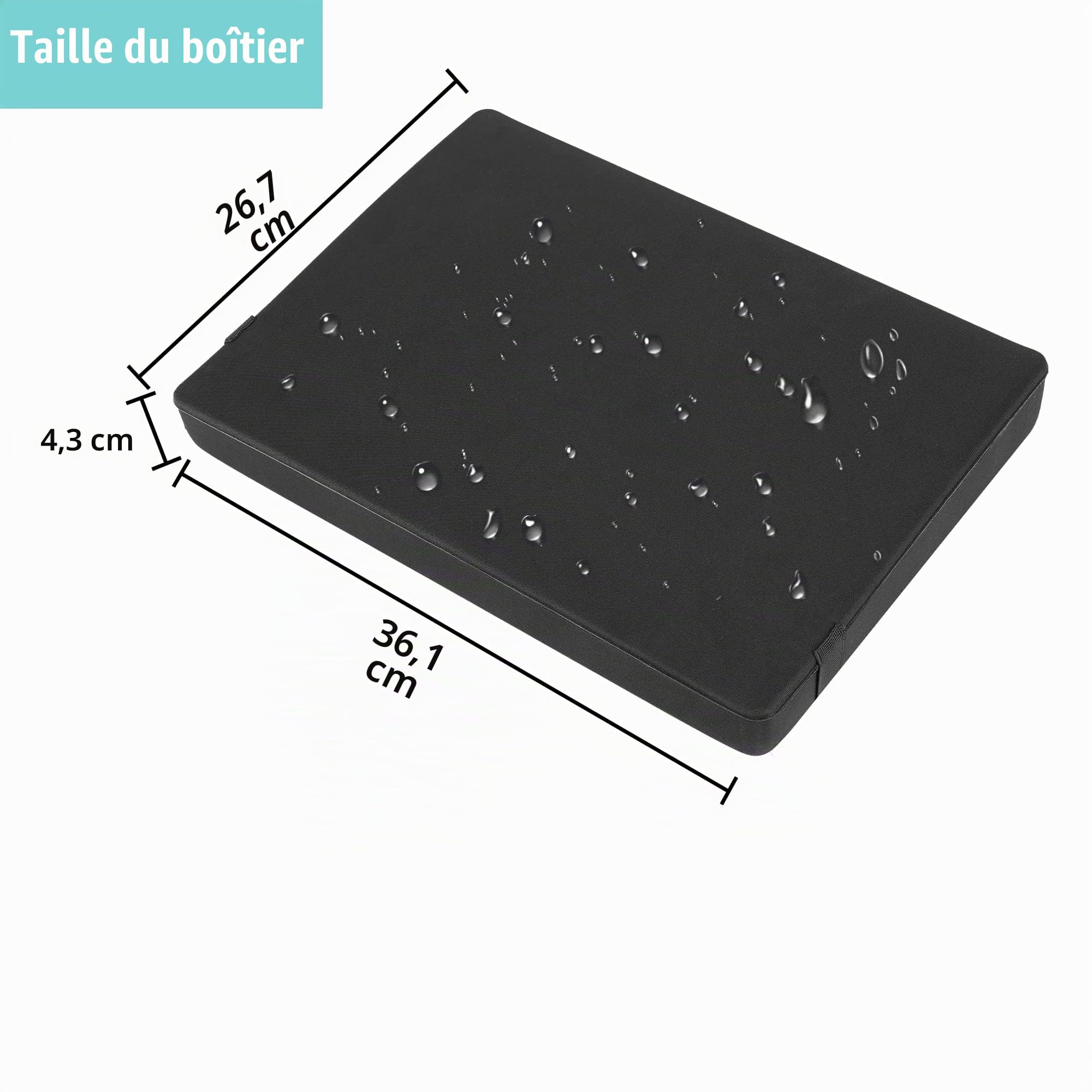 Boîte rigide en EVA pour figurines miniatures – Étui de transport à 36 emplacements, couche de mousse pré-rainurée compatible avec les figurines 40K, DND et toutes les petites figurines (étui