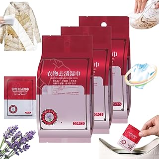 Stain Removal Wet Wipes, Clothes Stain Removal Wipes, Clothing Stain Removal Wet Wipes, Individual Wrapped Cleaning Wipes (3Pack)