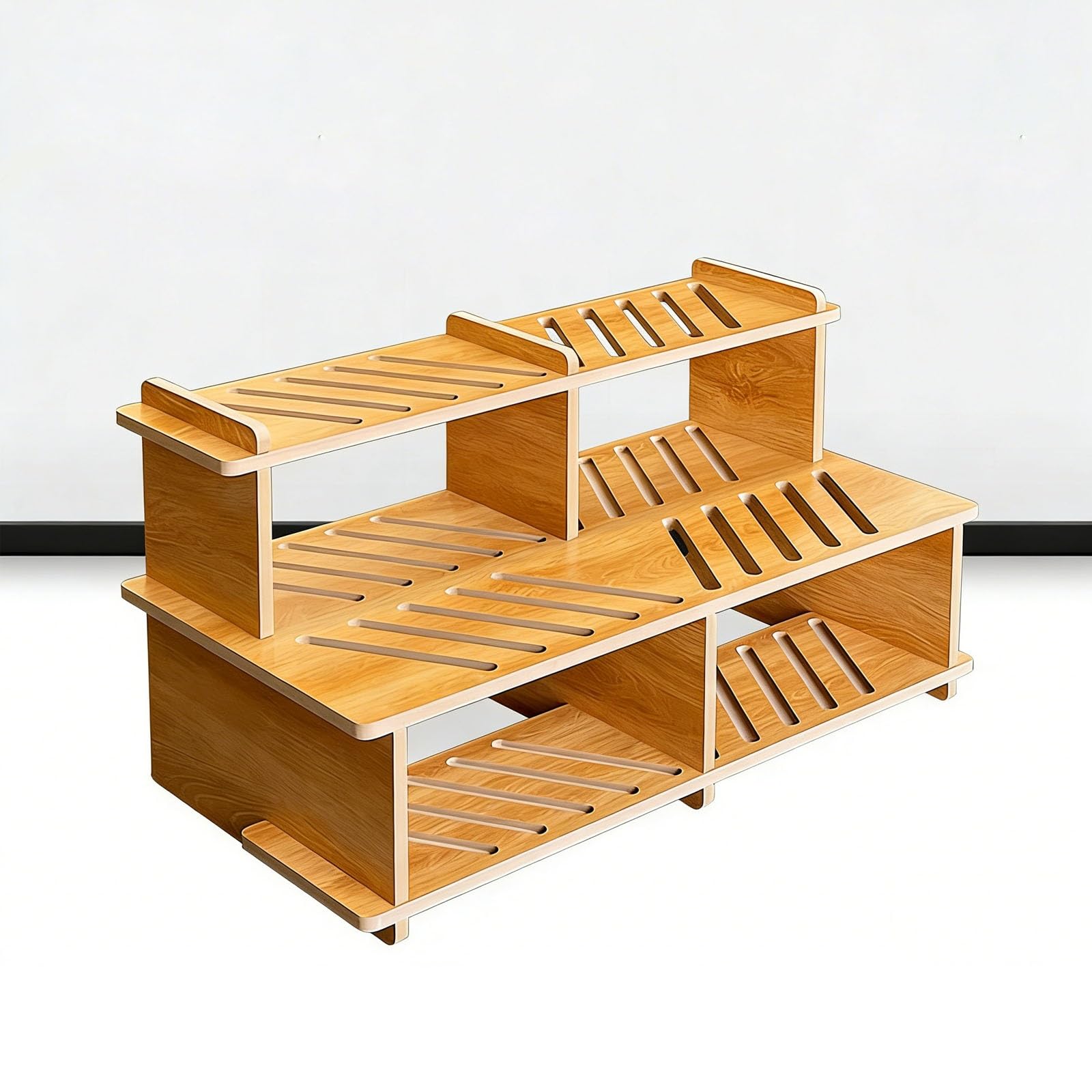 Soporte de muestras de madera y azulejos para suelos de cerámica con ranuras de 2.0 cm