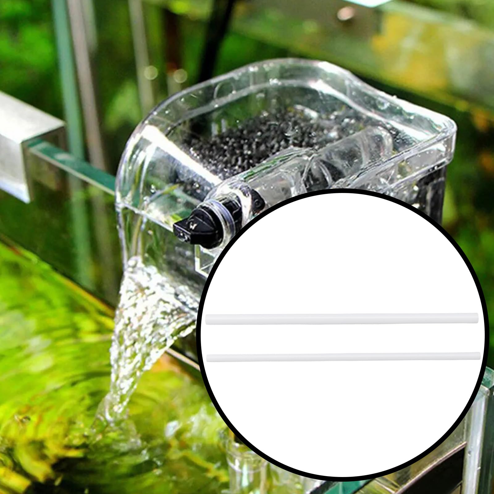 Lot de 2 Arbres de Turbine en Céramique 3 X 90 Mm Et 4 X 90 Mm pour Pompe à Eau d'aquarium