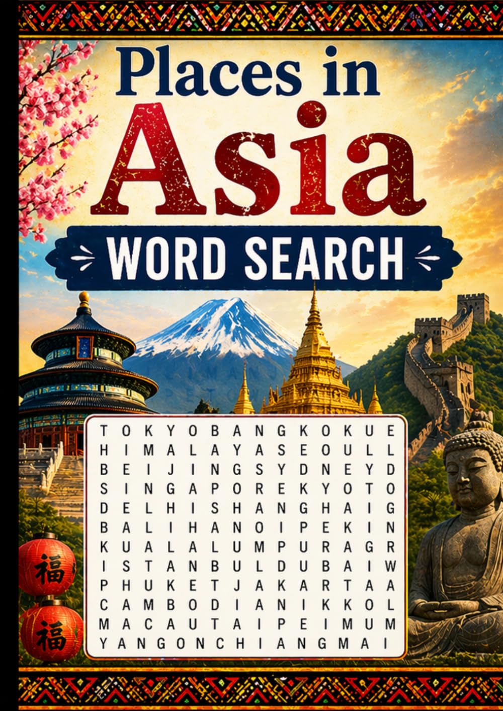Places in Asia: Word Search (Places of the World)