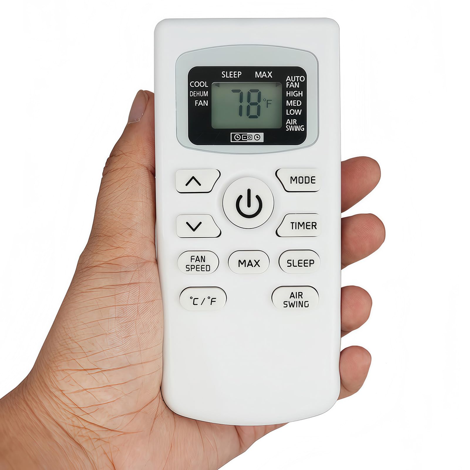 Télécommande AC affichage Celsius Fahrenheit pour climatiseur BPACT08WT - 8