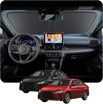 [Upgrade] BSTW Folding Sunshade for Toyota Yaris Cross SUV Hybrid GR Sport 2020-2025 2026 Windshield Cover UV and Thermal Protection Sunshade Yaris Cross Accessories