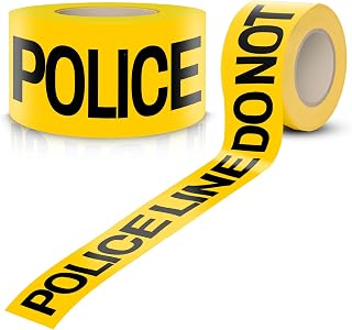 OLANZU non-adhesive yellow police line tape