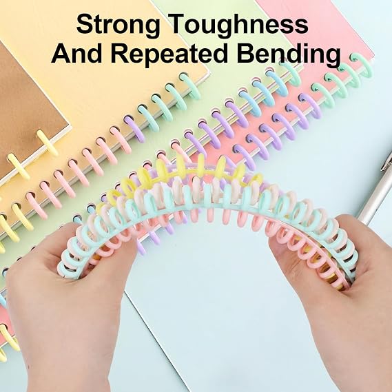 20 Pcs Plastic Spiral Binding Coils Plastic Binding Combs 30 Ring Diameter