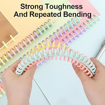 20 Pcs Plastic Spiral Binding Coils Plastic Binding Combs 30 Ring Diameter