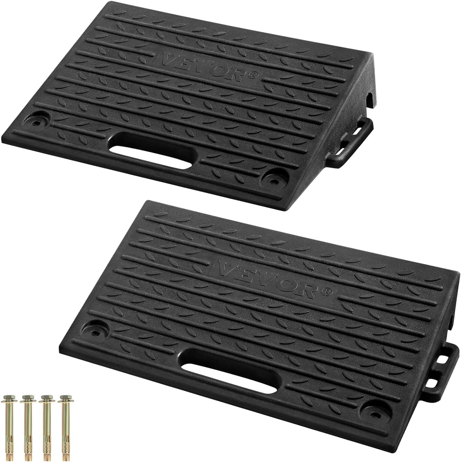 VEVOR Rubber Curb Ramp 4" Rise 2 Pack