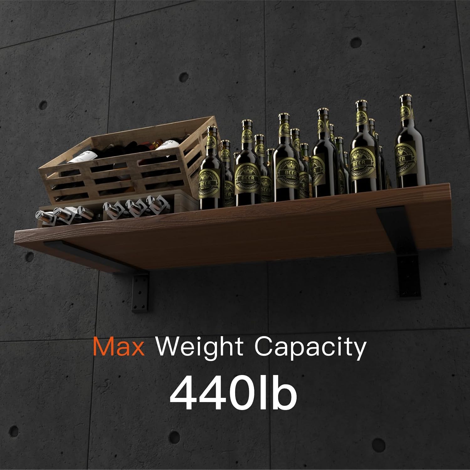 LEOPO 20" Countertop Support Brackets 2 Pack, 3/8" Thick Heavy Duty Standard Front Mounted L Countertop Support Bracket for Shelves,Bracket for Quartz/Granite/Wood/Concret/Laminate Countertops