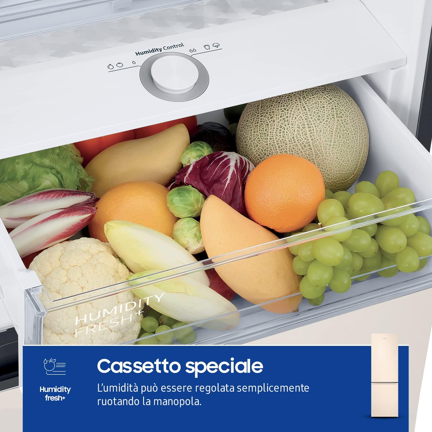 Samsung Frigorifero Combinato Ecoflex RB34T603EEL/EF, Libera installazione, No Frost, SpaceMax, 344L, 59.5l x 185h x 66p cm