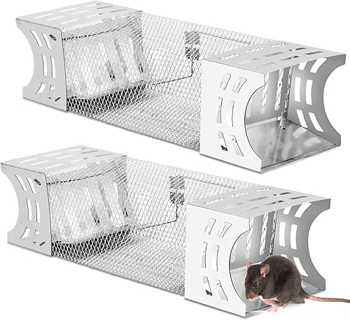 Paquete de 2 trampas humanas para ratones en interiores para el hogar, trampas para ratas vivas, atrapa y libera múltiples capturas, trampas para disponible en Yaxa Colombia