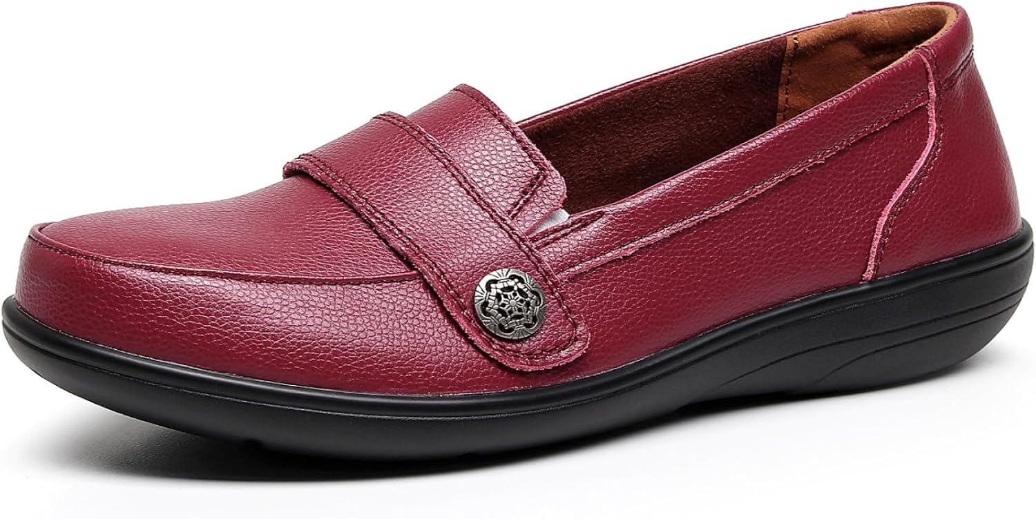 VenusCelia Women's Band Walking Flat Loafer