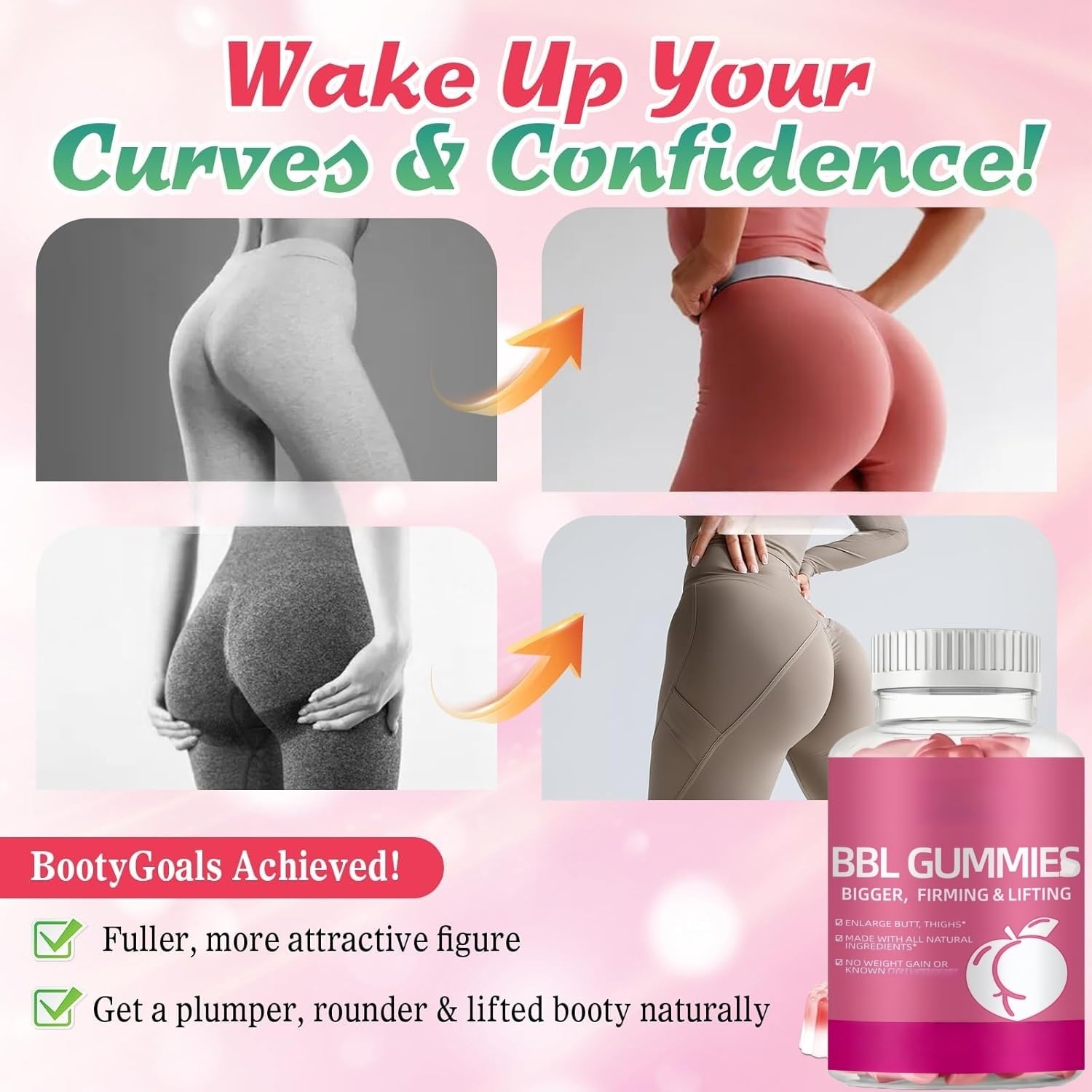 But Gummies da donna BBL - Modellamento di glutei e cosce
