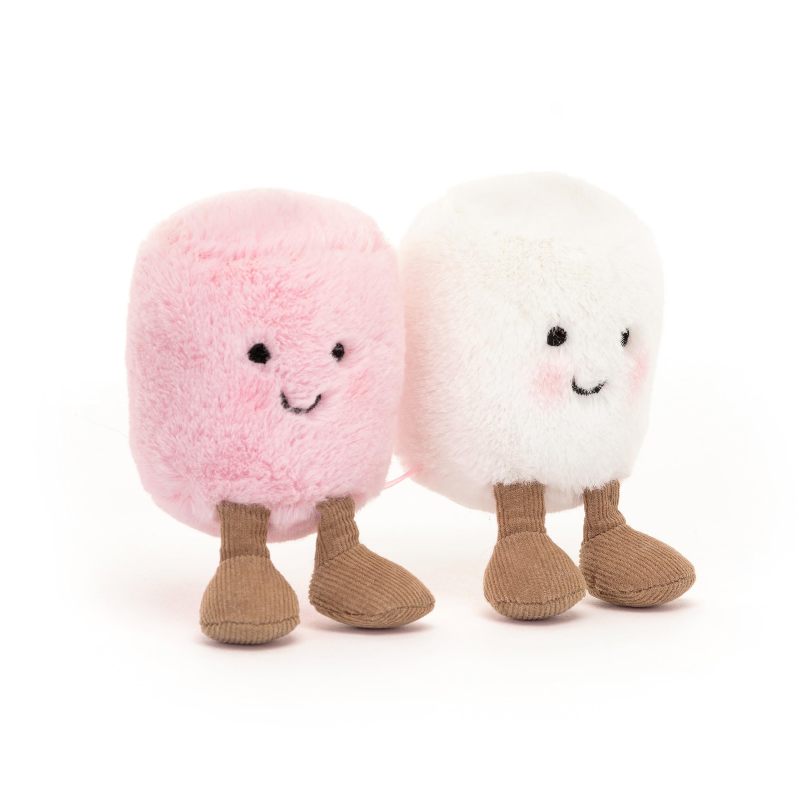 Snapklik.com : Jellycat Amuseables Pink And White Marshmallows Stuffed Toy