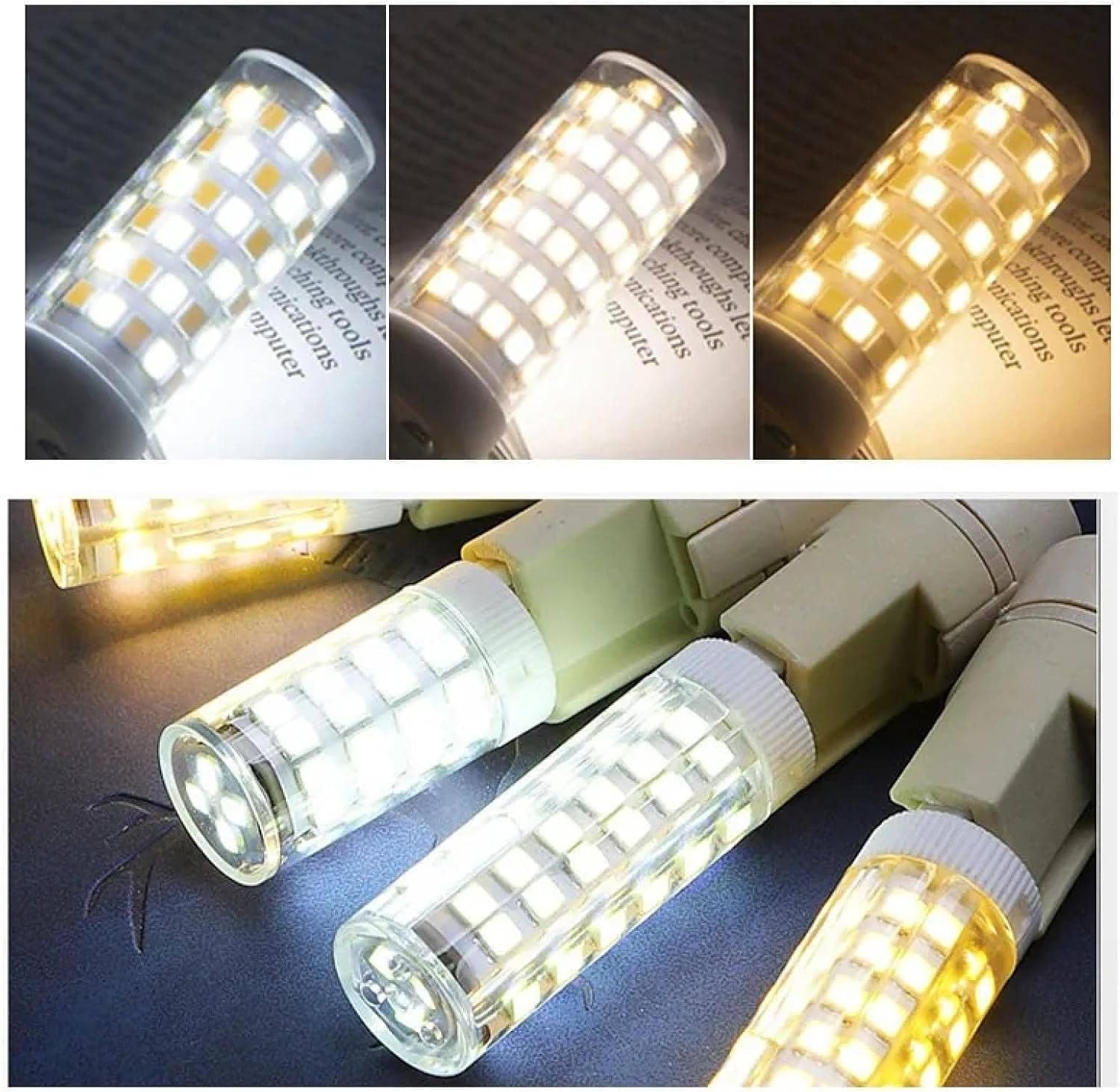 G4 LED 2835 SMD Dimmable Ceramic Corn Lamp - 64 Beads 7W/102 Beads 10W, 110V/220V, Warm/Cool White 110V Cool White 64 Beads 7W -5PCS