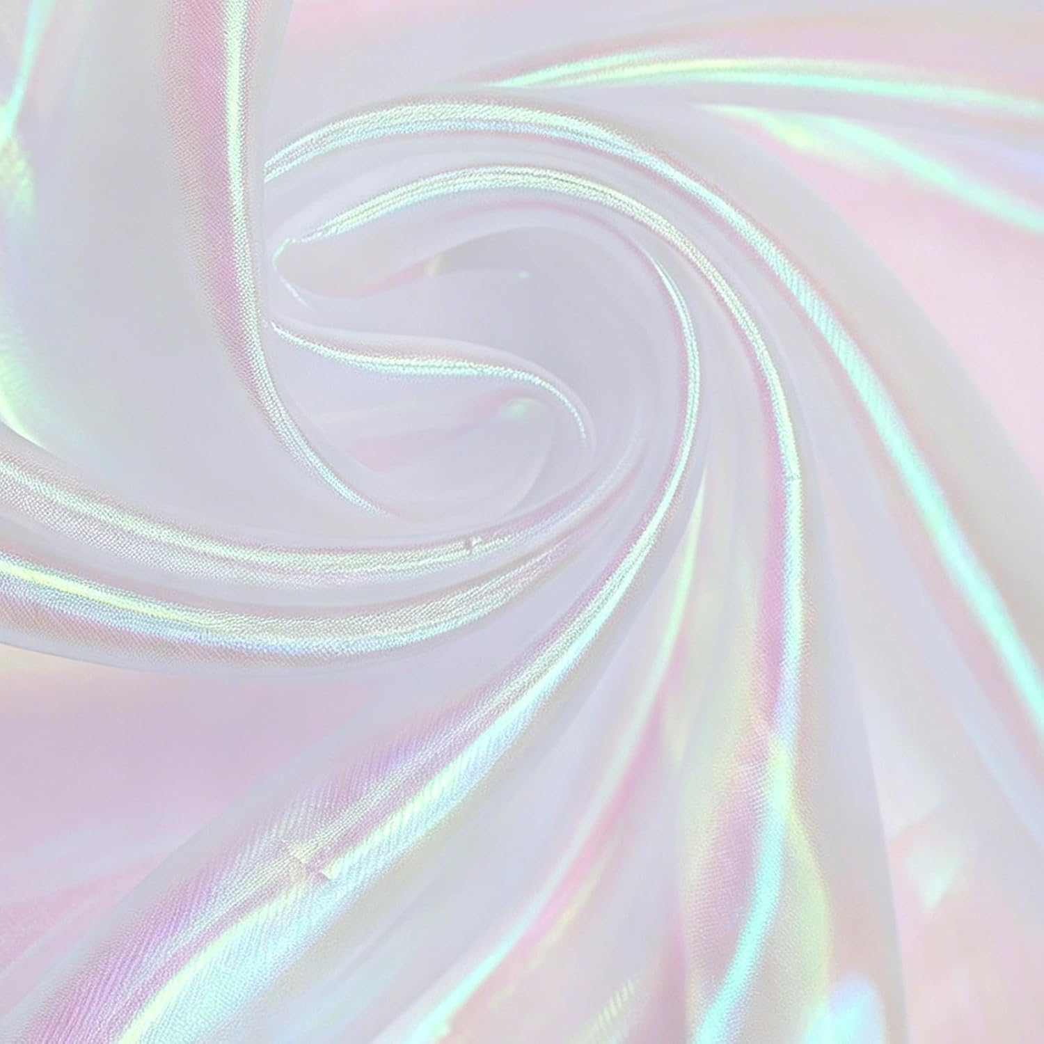 RANJIMA Organza ślubna tkanina 150 x 500 cm, delikatny materiał tiulowy do szycia i dekorowania, lekko połyskujący materiał na wesele, zasłony, dekoracje stołu, DIY, do majsterkowania, ubrań, na