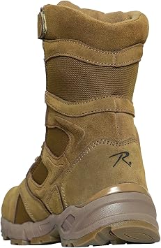 Rothco Forced Entry Deployment Boot, 8 Inch, AR 670-1 Coyote Brown, Wide, 7