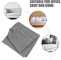 Vista 5 de 2 fundas elásticas universales para reposabrazos de sofá, fundas de forro polar para sofá, silla, protector de muebles, gris claro, 16.53 x 6.69 x