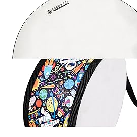 MUSICUBE Kids Drum Set 8-Inch Wooden Drum Toys with an Adjustable Strap and 2 Drumsticks Educational Baby Musical Toys Drum Sensory Musical Instrument Toys for Toddler Boys & Girls Gift Packing