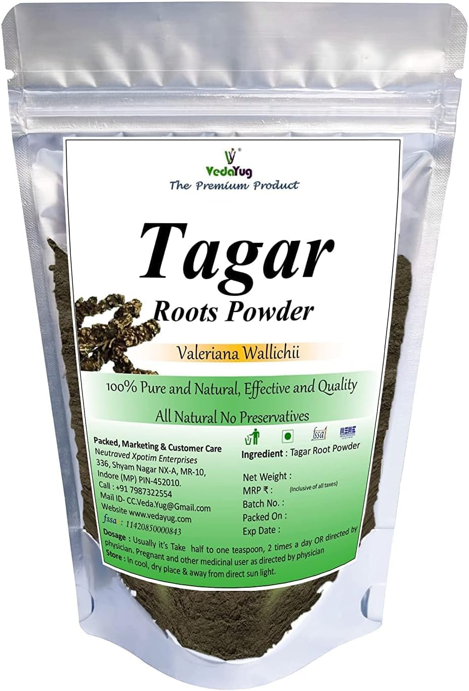 RI VedaYug Tagara Powder (Valer!ana Wallichii) | (100g)