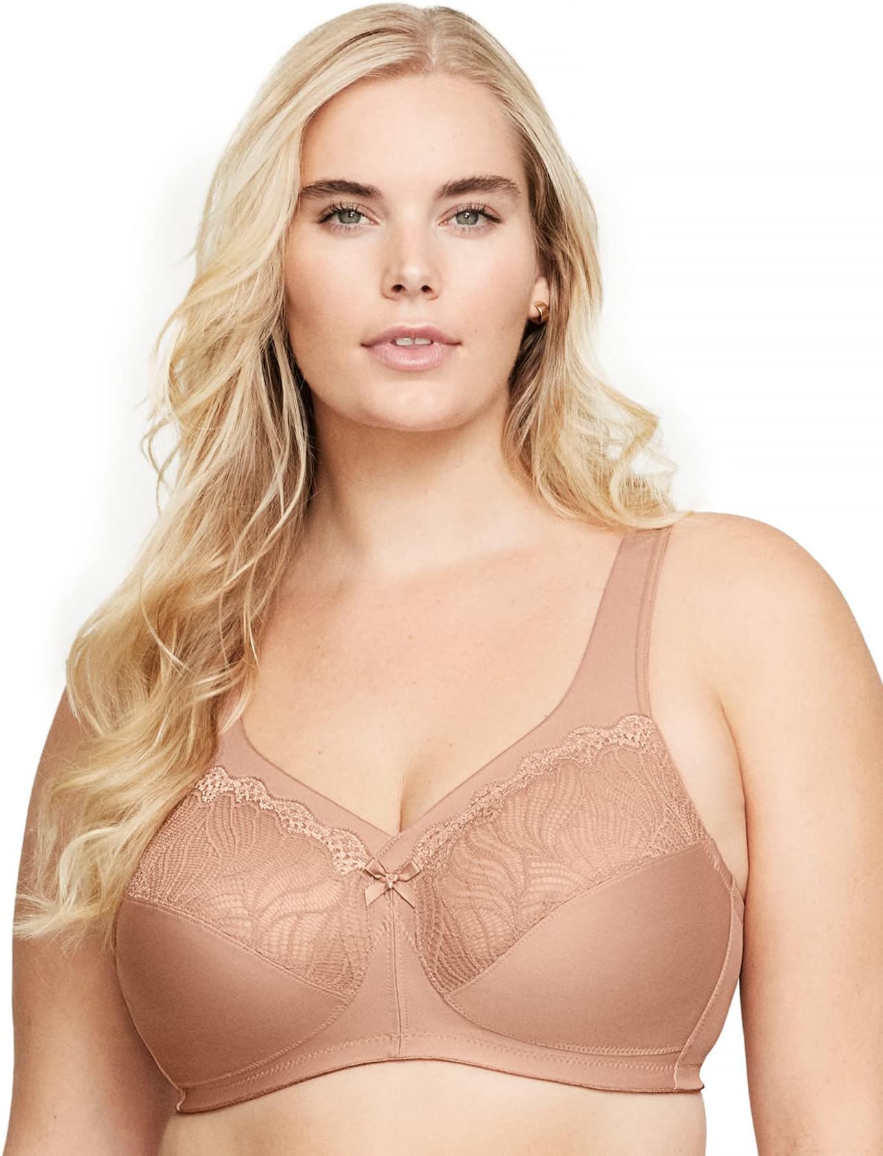GlamoriseWomen's Magiclift Natural Support Bra Wirefree #1010 Full Coverage Bra (pack of 1)