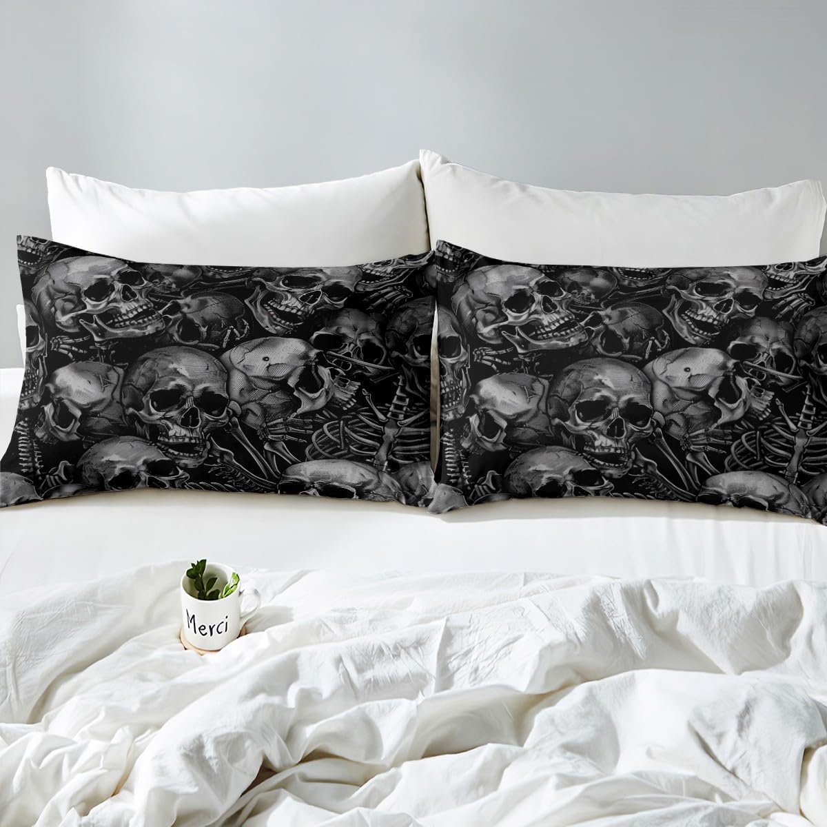 Edredón Calavera Azúcar, Juego Ropa Cama, Decoración Persona Multi 11 Diseño De La Tela