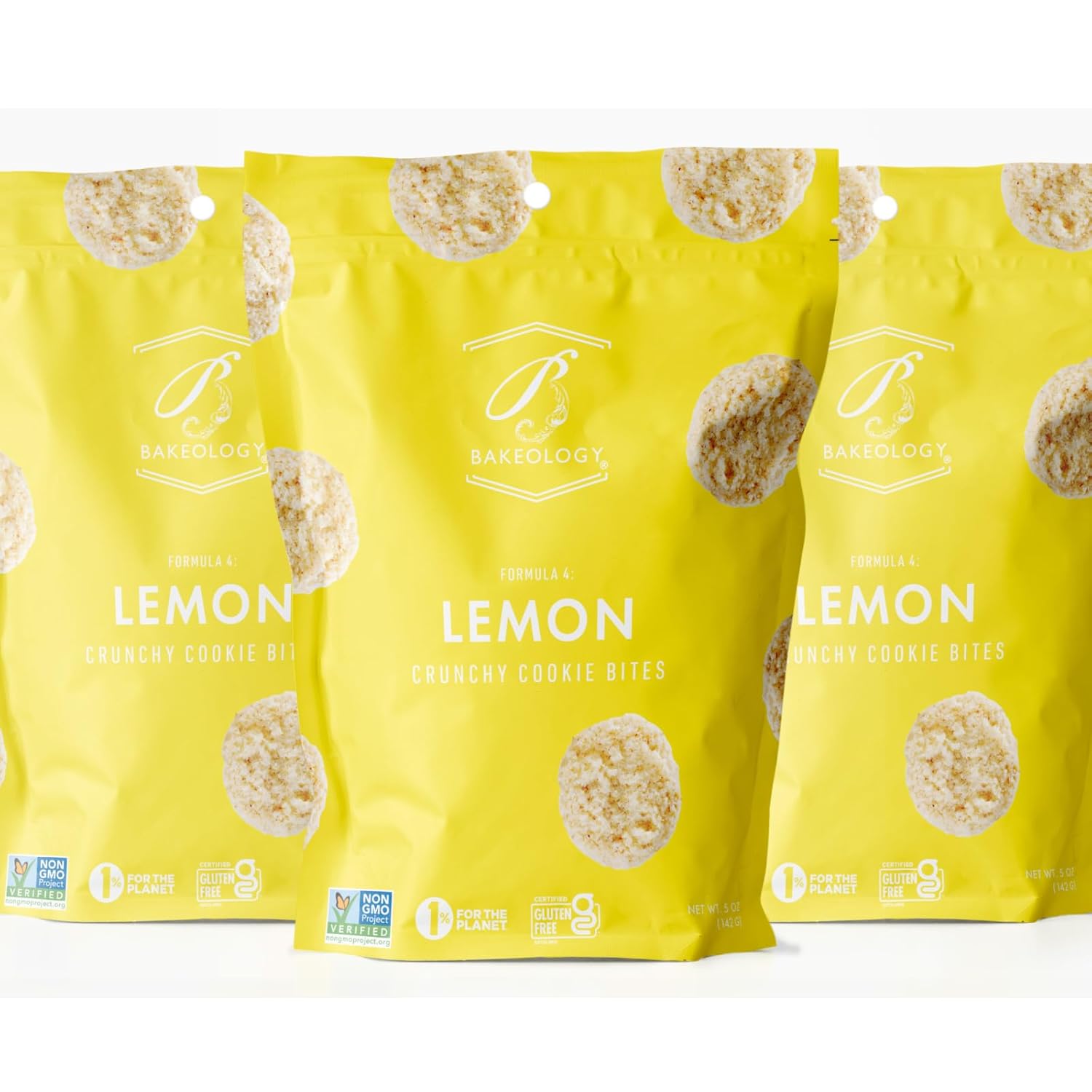 Bakeology Gluten Free Cookies - Chocolate Chip Crunchy Mini Vegan Cookie Bites - Gluten Free Dairy Free Snacks - Enjoy Plant Based Dessert Sweets - Made with Coconut Oil and Pure Ingredients