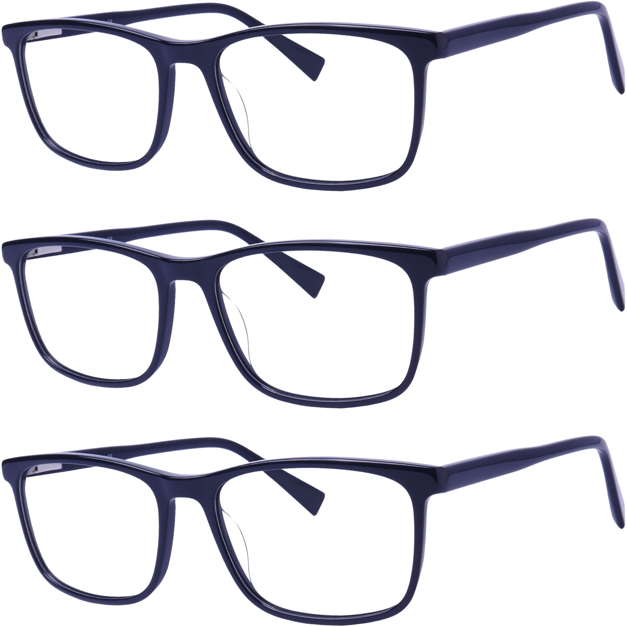 Cvantus Premium Lesebrille | Verschreibungsbrillen-Qualität - Hergestellt von Optikern | Blaulicht- und UV-Blocker, Entspiegelt | Quadratische Lesebrille Herren & Damen