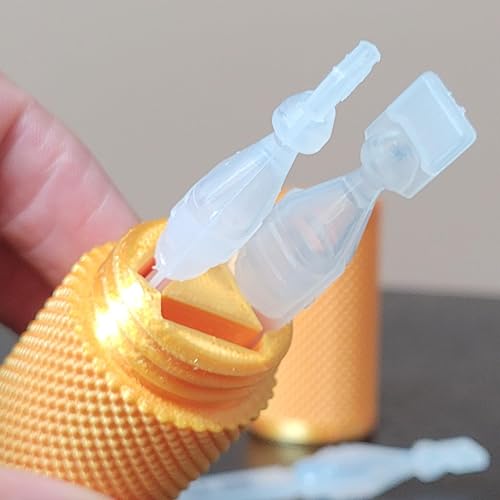 Miniatura 5 de Znet3D Soporte para viales y estuche de transporte de viaje, sostiene de forma segura tres (3) viales de un solo uso, tapa de rosca, patrón