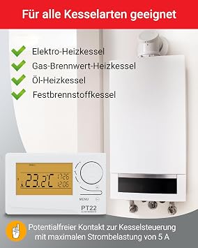 PT22 Electric Bock Digital Room Thermostat