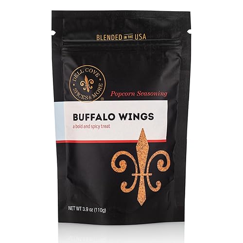 Condimento para palomitas de maíz Buffalo Wings especias Dell Cove y más (3.9)