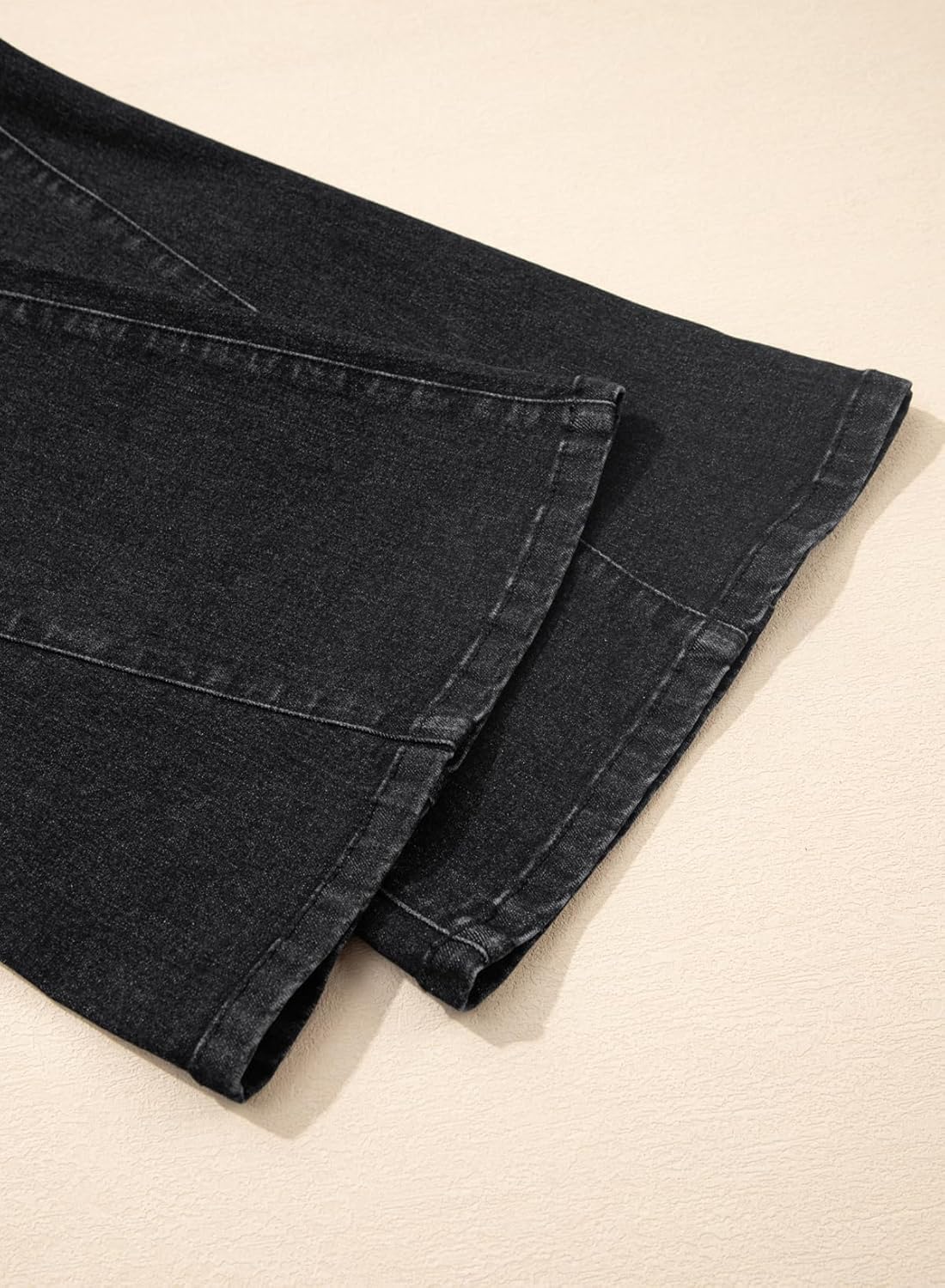 Sidefeel Flare Jeans for Women High Waisted Stretchy Bell Bottoms Wide Leg Side Seam Denim Pants - Image 7