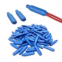 Vista 1 de 100 piezas de conectores B azules con relleno de silicona tipo gel húmedo para cables de alarma telefónica, conectores tipo B, empalmes de tipo