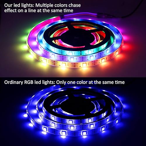 Miniatura 2 de Tira de luces LED USB de 9.8 pies, tira de luz RGB 5050 que cambia de color con control remoto de 17 teclas, luces de cinta LED flexibles para