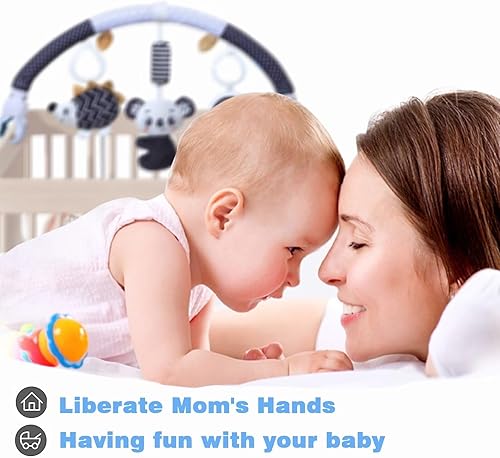 Miniatura 6 de Pau1Hami1ton Juguetes de arco de cochecito de bebé, juguetes de asiento de automóvil, barra de juguete rebotador/móvil para moisés, juguetes