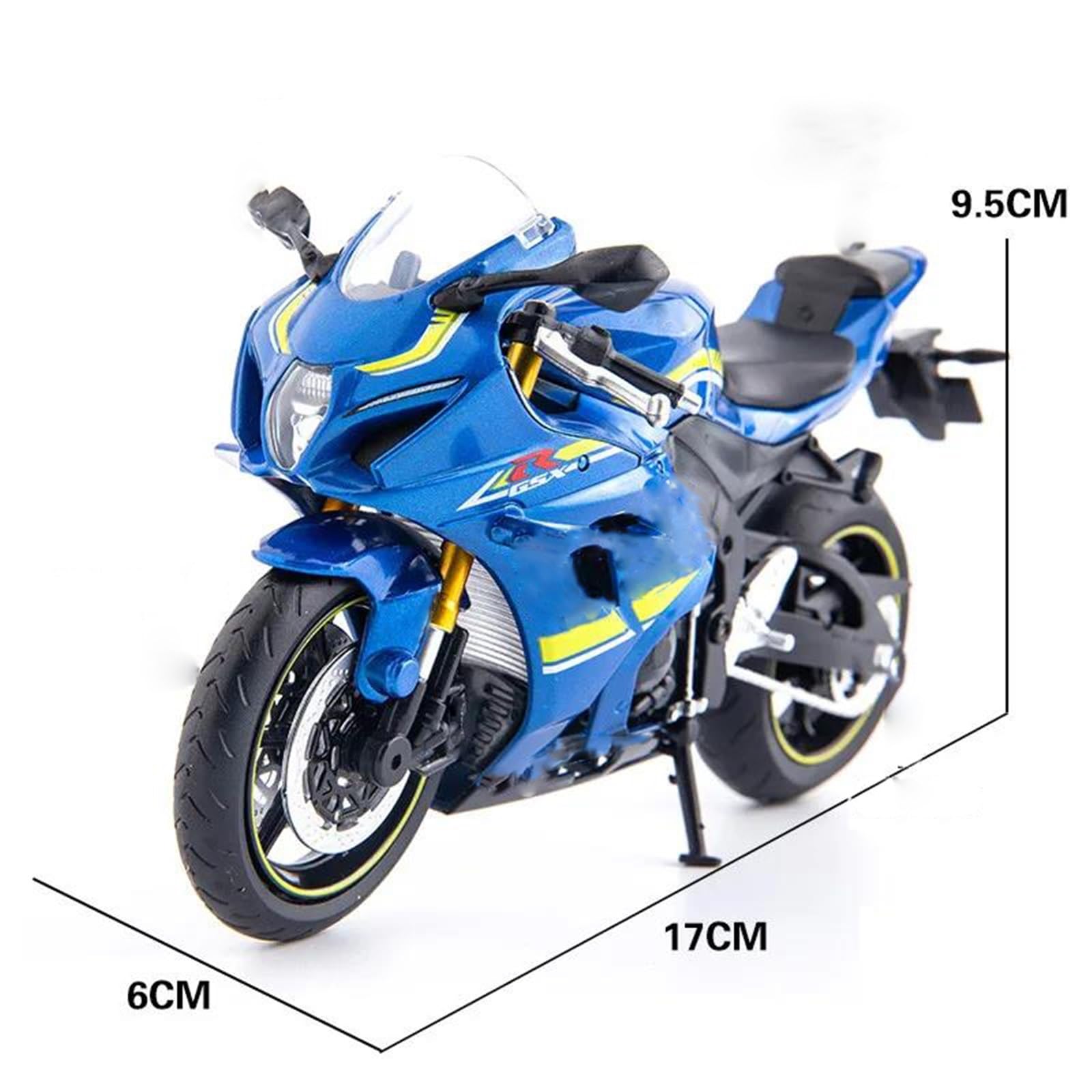 Modelo de Motocicleta Miniatura De Motocicleta, Regalo Colección Cumpleaños, Juguete Metal Fundido A Presión Modelismo Carreras 1/12 para Suzuki GSX-R1000 GSX R1000(Rosso)