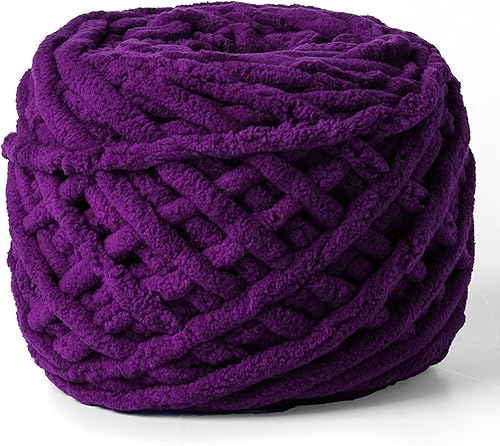 Vista 97 de Paquete de 3 hilos gruesos de felpilla de felpa de 3.53 onzas (49.2 yardas), hilo de terciopelo esponjoso para tejer y hacer ganchillo, hilos de 3