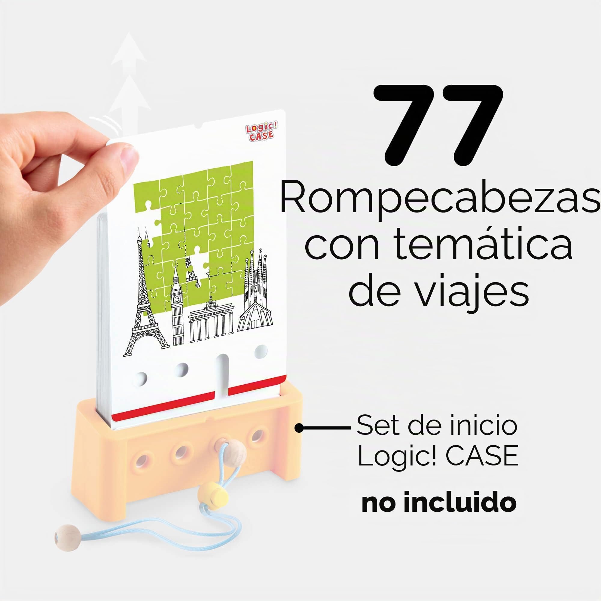 HABA Logic! Case Extension Set Vacaciones & Viajes, Juego de lógica para niños a Partir de 7 años, Juego de Rompecabezas. Juego de Viaje, Juego para 1 Jugador