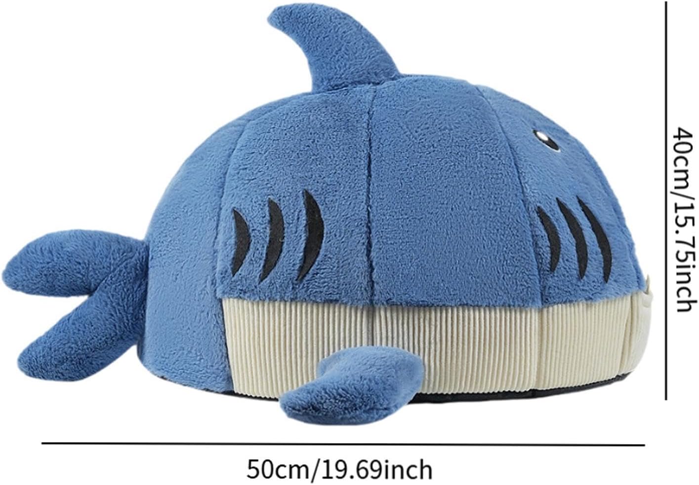 Gralara Pet Bed, Dog Cat Bed, Shark Shape Cat Bed Cave House, Cat Tent for Puppy All Seasons Small Medium Dogs and Cats, S