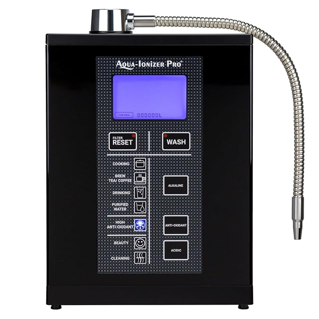 Aqua Ionizer Deluxe 9 5 Anti-Oxidant Boost Water Ionizer Produces pH 3 0-11 5 Alkaline Water Filtration System