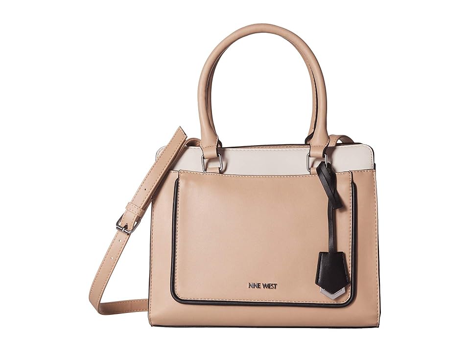 

Nine West Avalyn Jetset Satchel (Barely Nude Multi) Handbags, Pink